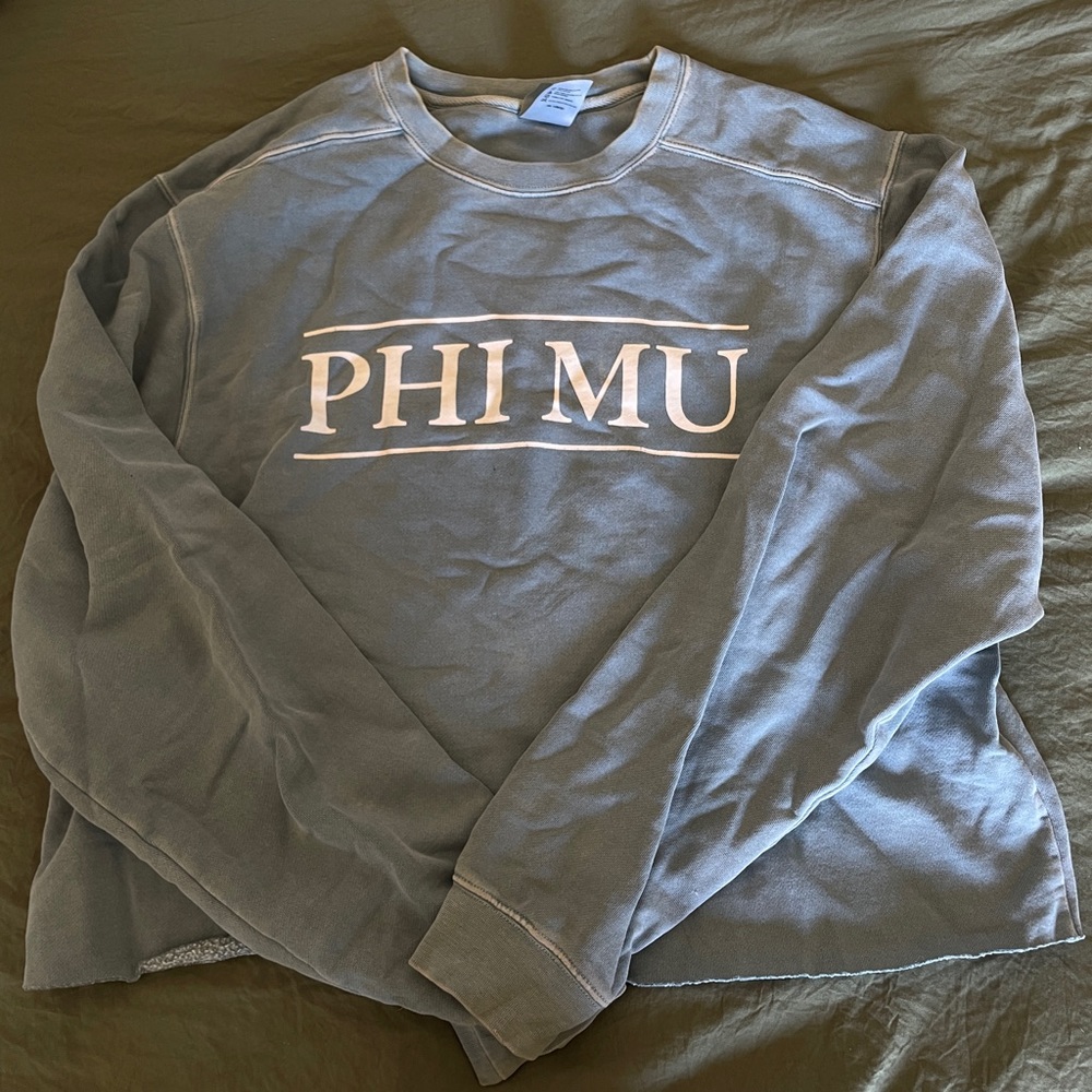Vintage crop phi mu sweatshirt